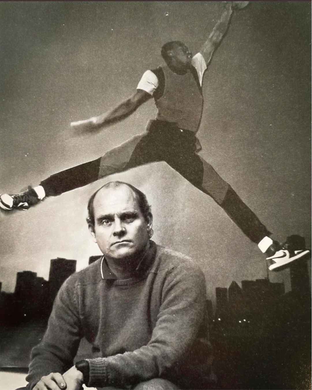 Michael Jordan on court, rookie-era photograph